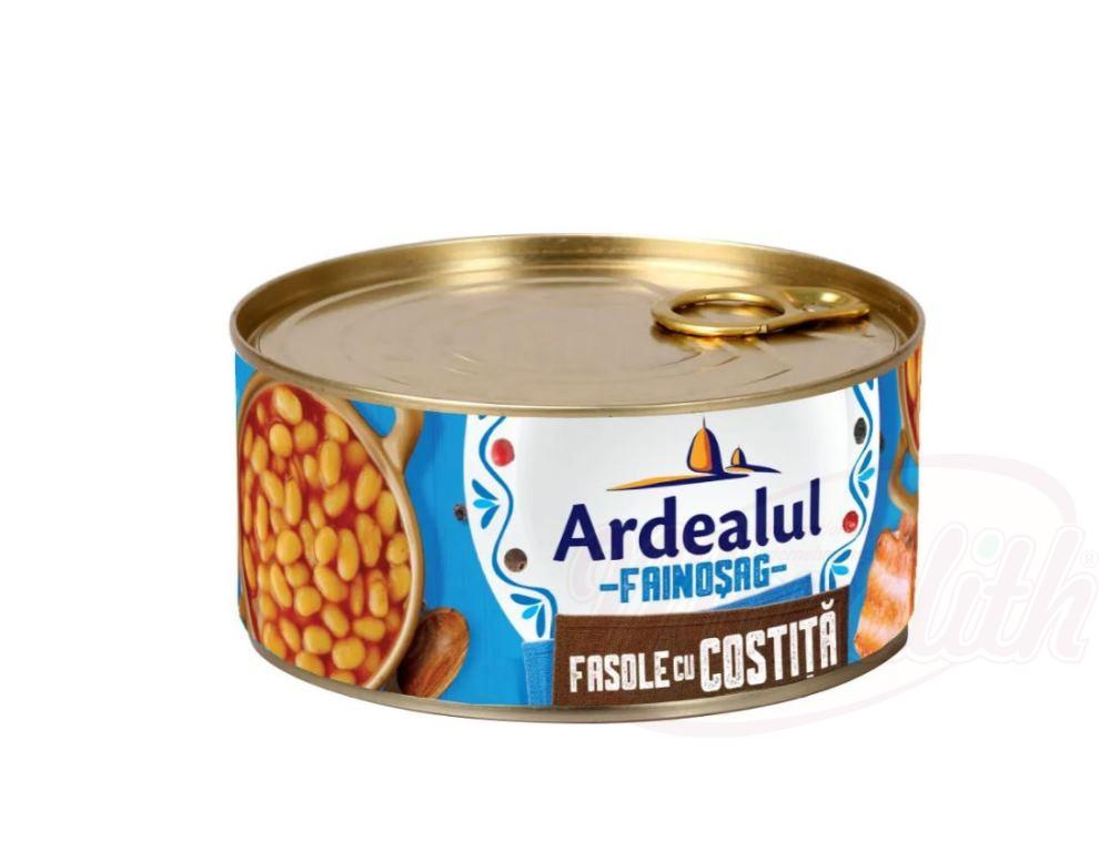 Costolette con fagioli "Costita cu fasole" 300 g ARDEALUL