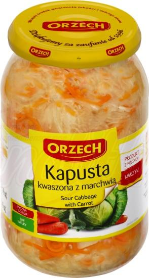 Crauti con carota "Kapusta kwaszona z marchwia", 900g ORZECH