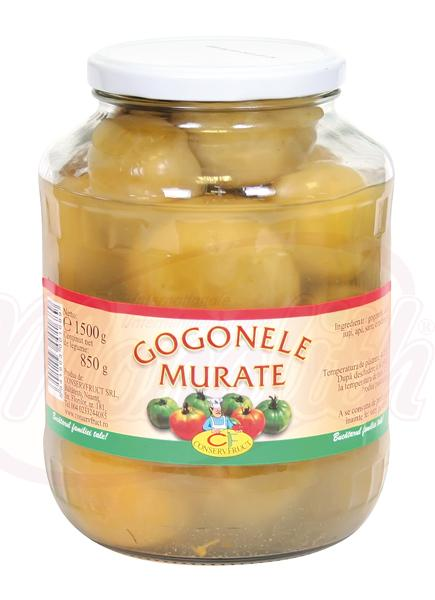 Pomodori verdi in salamoia, mediamente piccanti "Gogonele murate" 1500 g Conservfruct