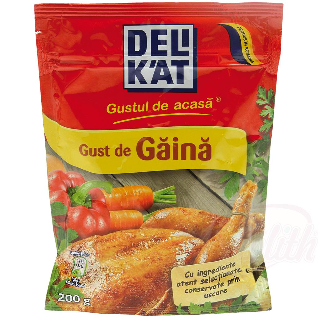 Condiment cu aromă de pui/legume "Gust de Gaina/Legume" 200 g DELiKAT