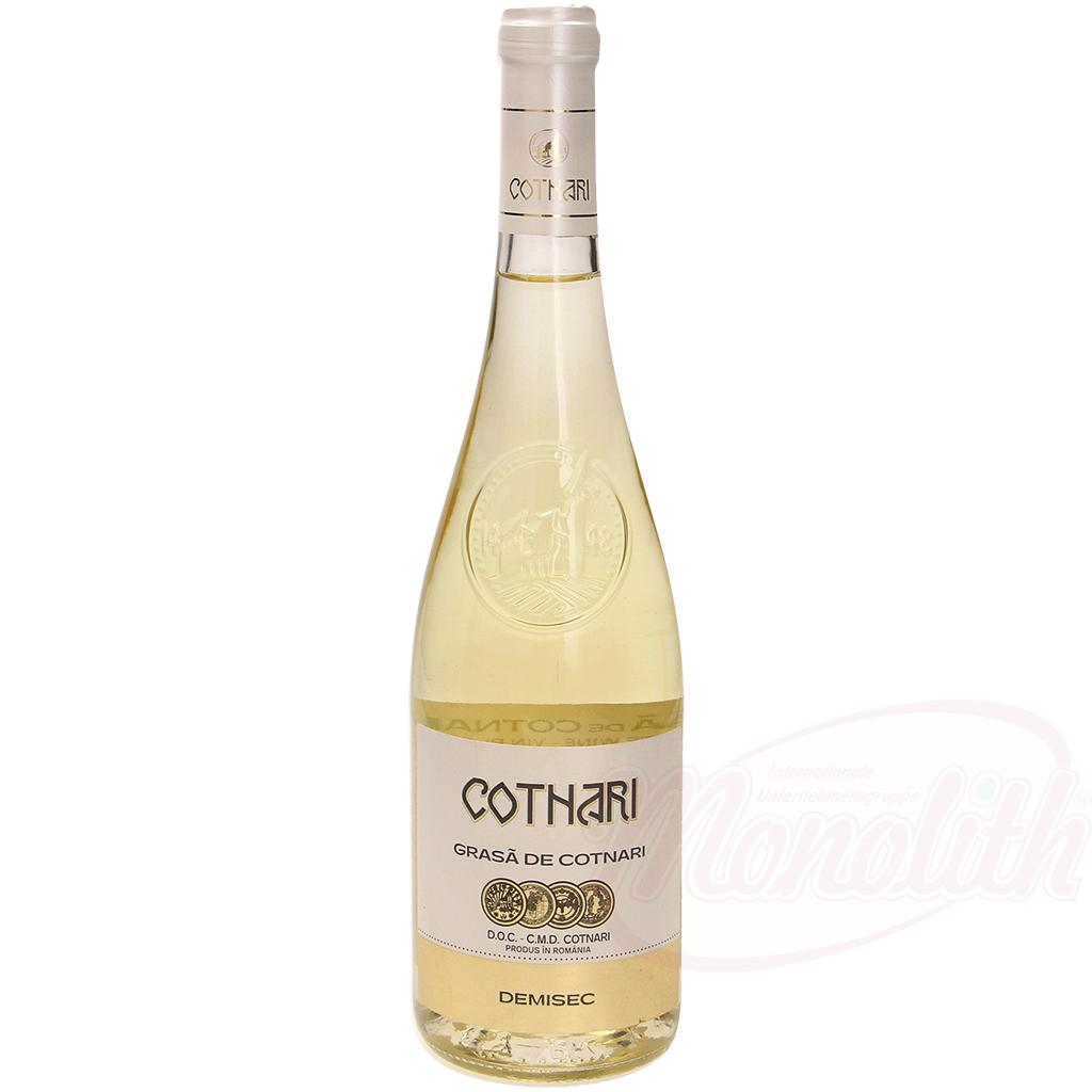 Vino Cotnari "Busuioaca", "Feteasca Alba", "Grasa de Cotnari", "Grasa de Cotnari Demi-Sec" 750 ml, Alc.12%vol.
