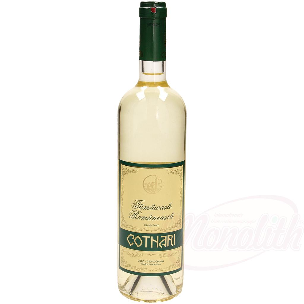 Vino bianco dolce "Tamaiosa Romaneasca", 750 ml Alc.12%vol.