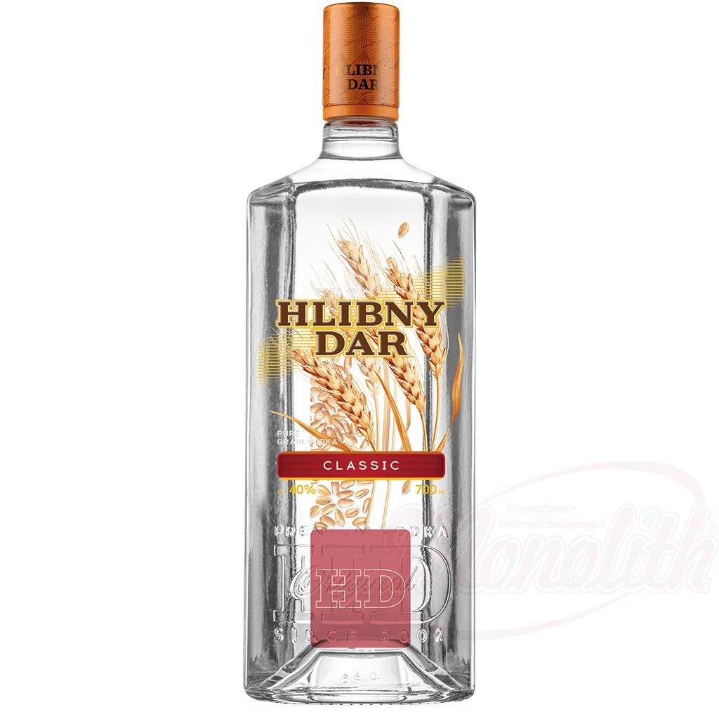 Vodka "Hlibny Dar - Classic", 700 ml Alc.40%vol.