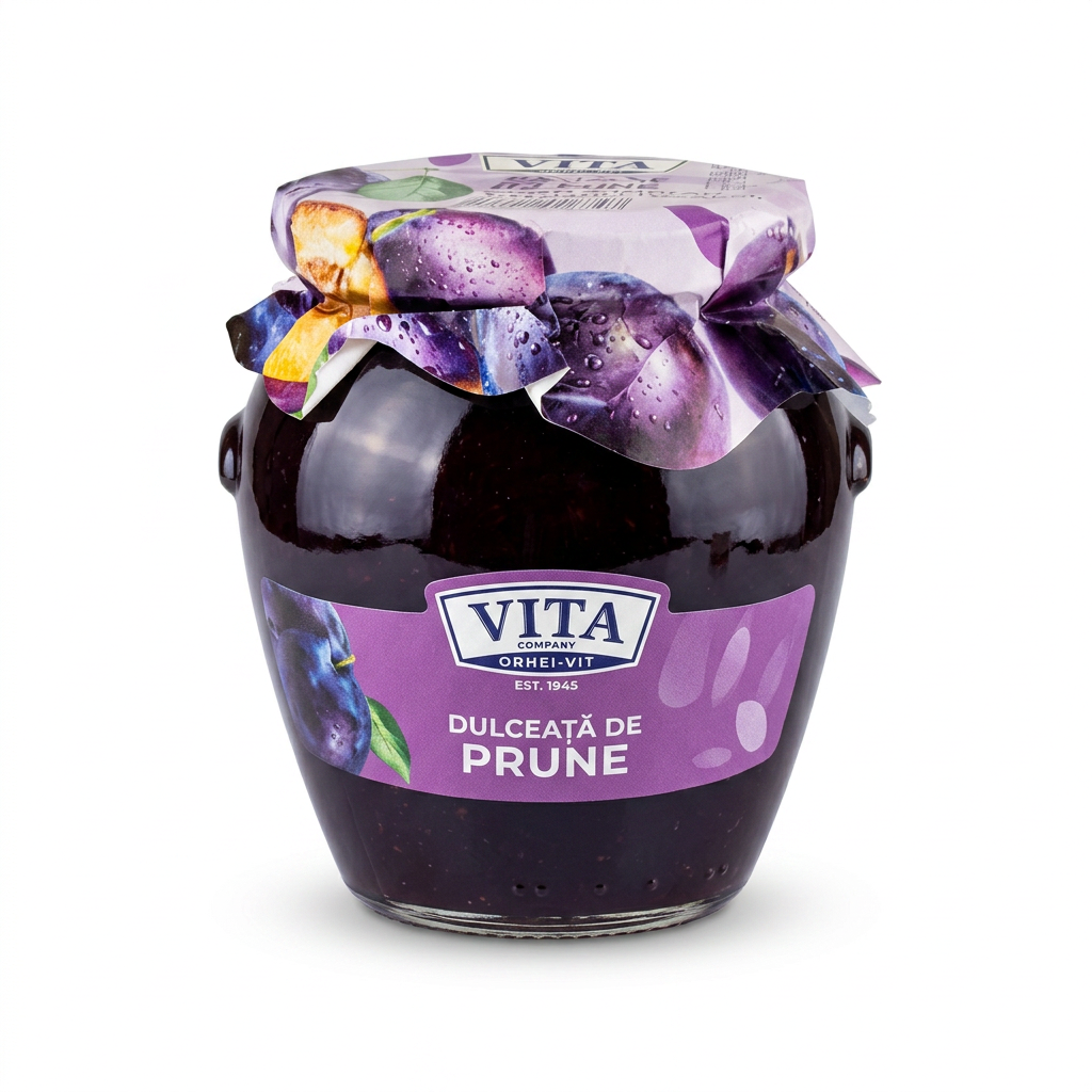 Dulceață extra - zmeură/nuci/coacăze negre/căpșuni 680 g VITA