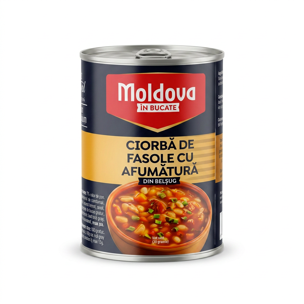 Minestra di fagioli con carne affumicata “ciorba de fasole cu afumătură” 400g MOLDOVA