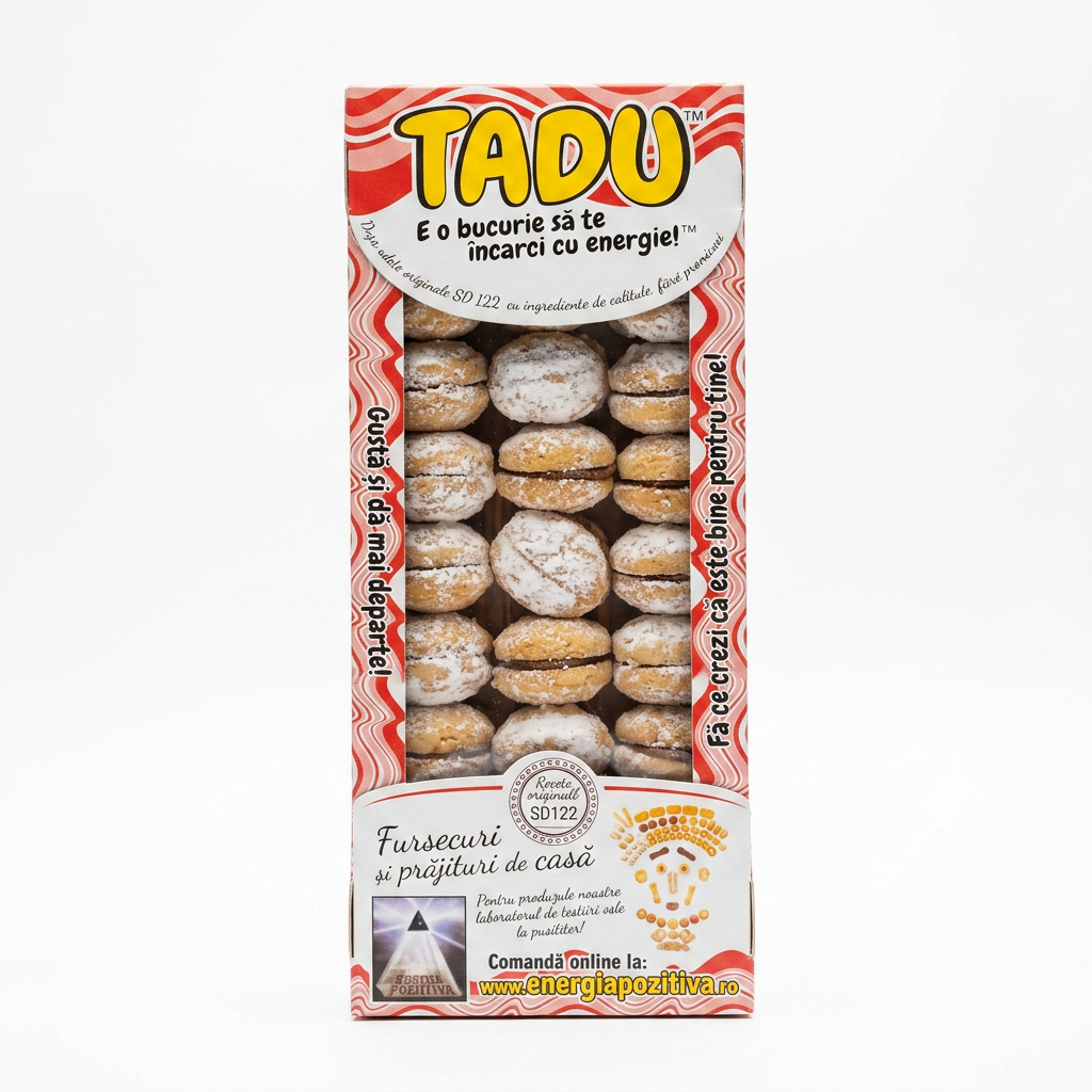 Biscotti a forma di noce con crema di cacao 500g TADU