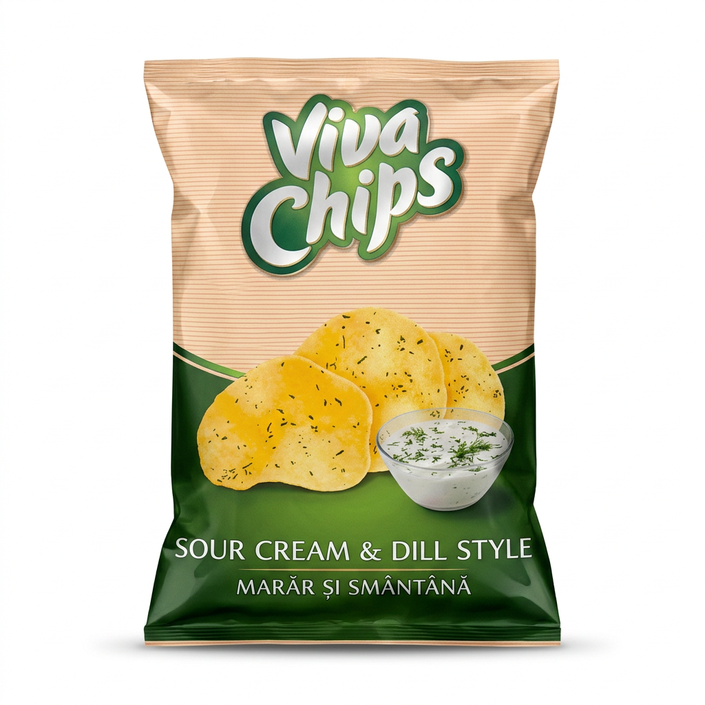 Viva Chips al gusto di pollo/aneto/sale 100 g