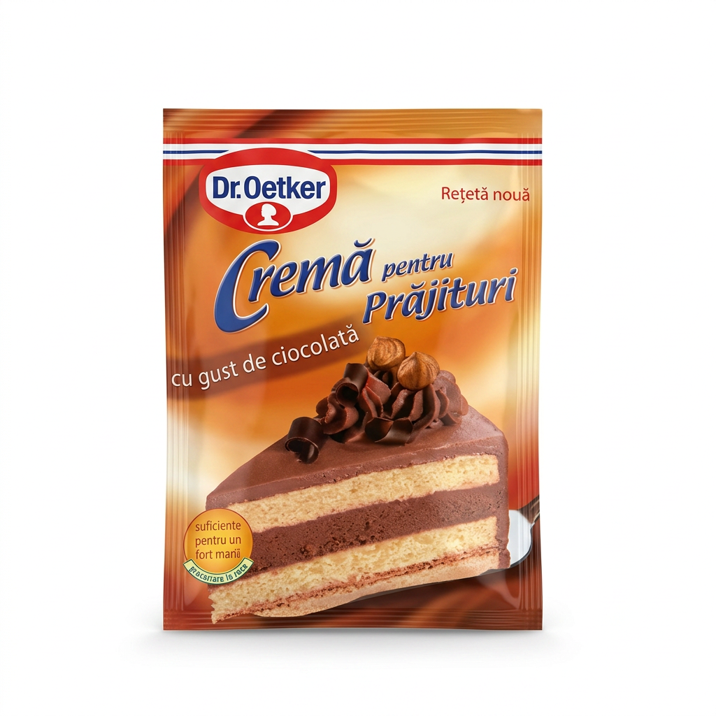 Crema per torta con gusto di cioccolato "Crema pentru prajituri cu gust de ciocolata" 55g Dr. Oetker