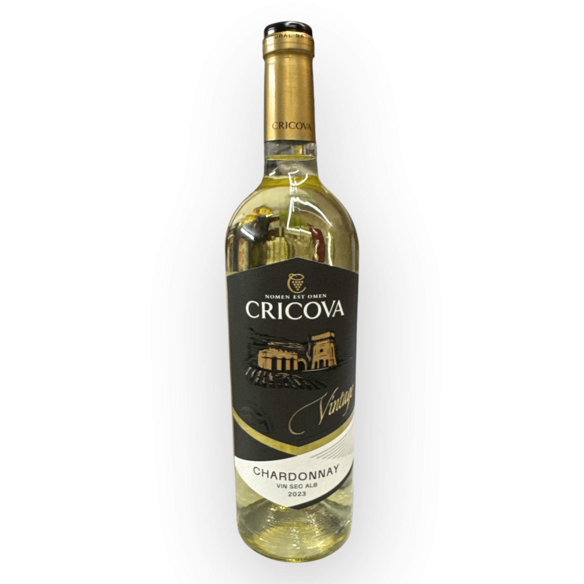 Cricova vino rosso secco Cabernet Sauvignon/Chardonnay Vintage, 750 ml Alc. 12,9% vol.