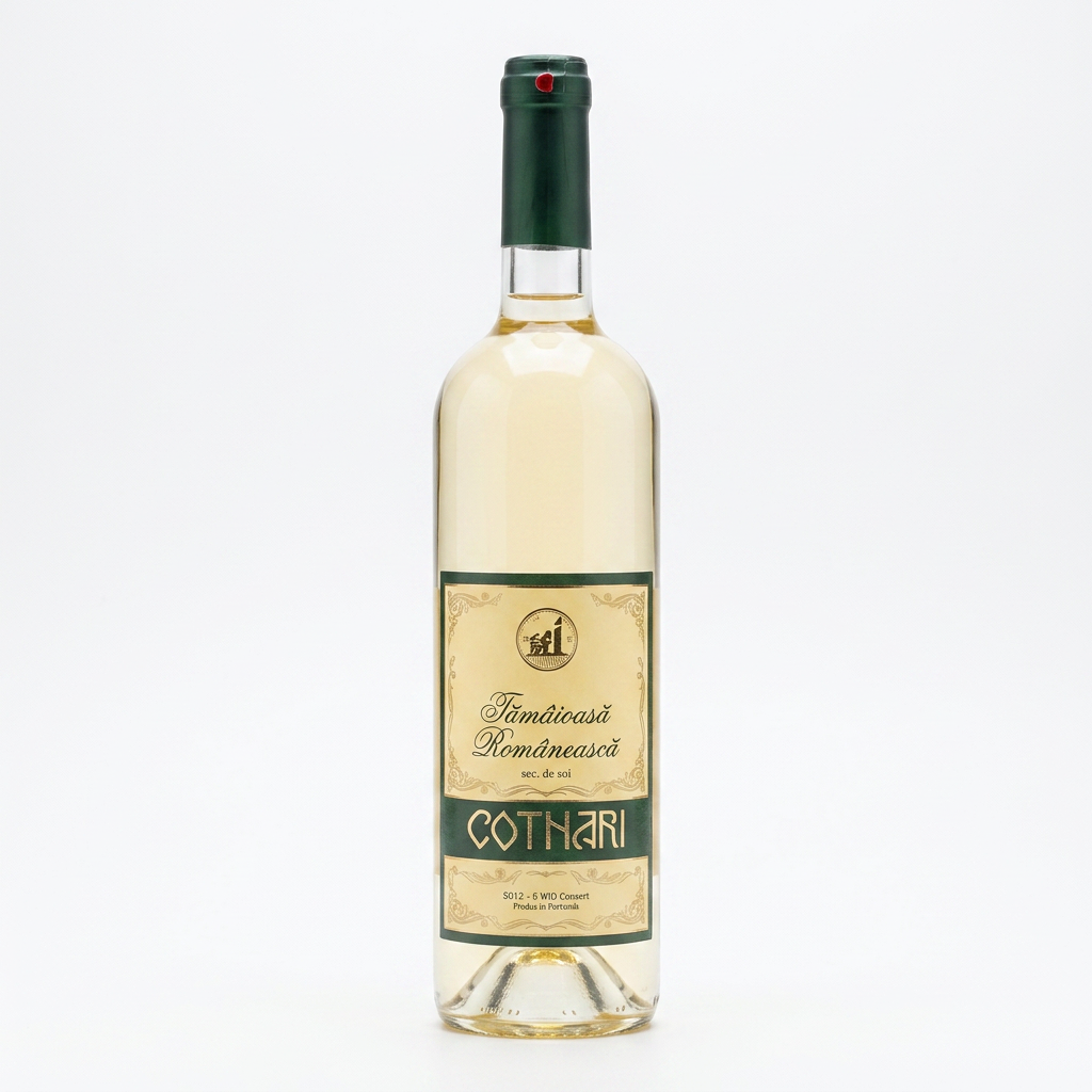 Vino bianco dolce "Tamaiosa Romaneasca", 750 ml Alc.12%vol.