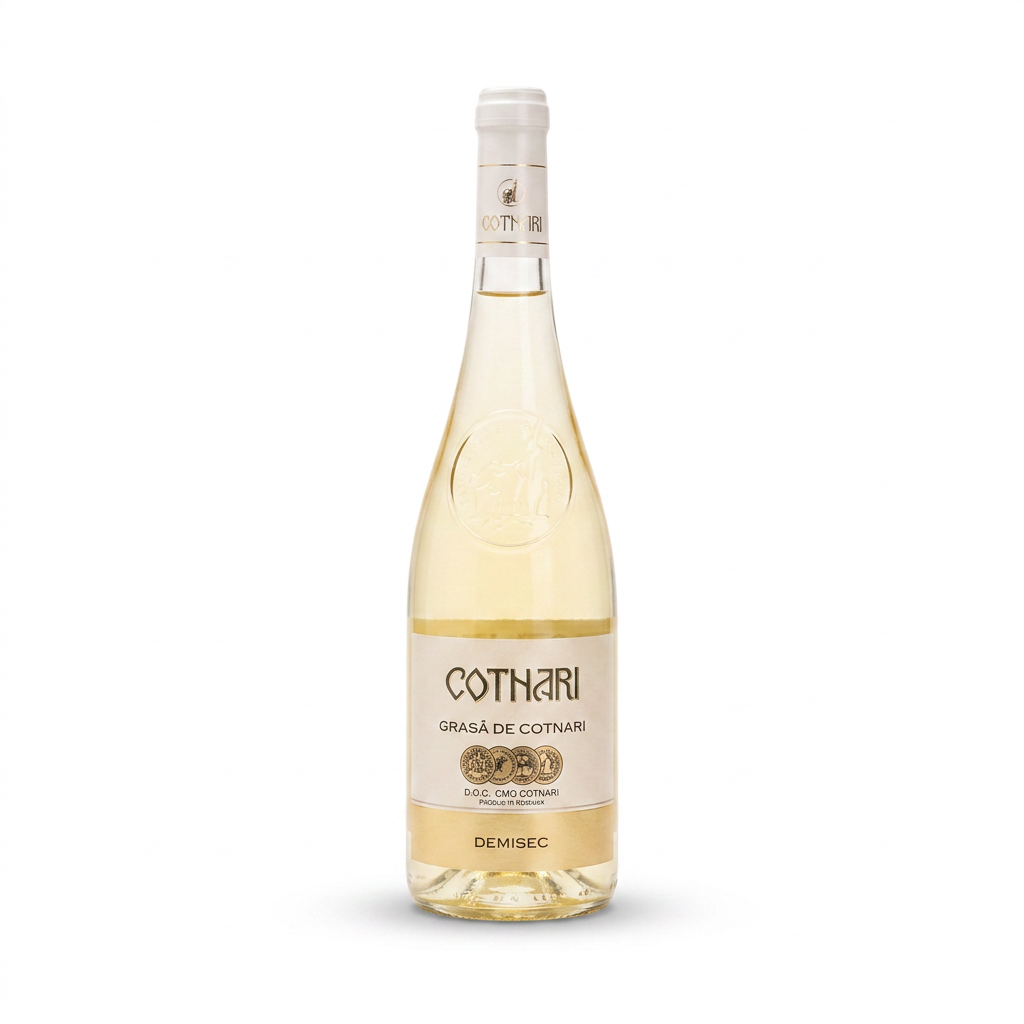 Vino Cotnari "Busuioaca", "Feteasca Alba", "Grasa de Cotnari", "Grasa de Cotnari Demi-Sec" 750 ml, Alc.12%vol.