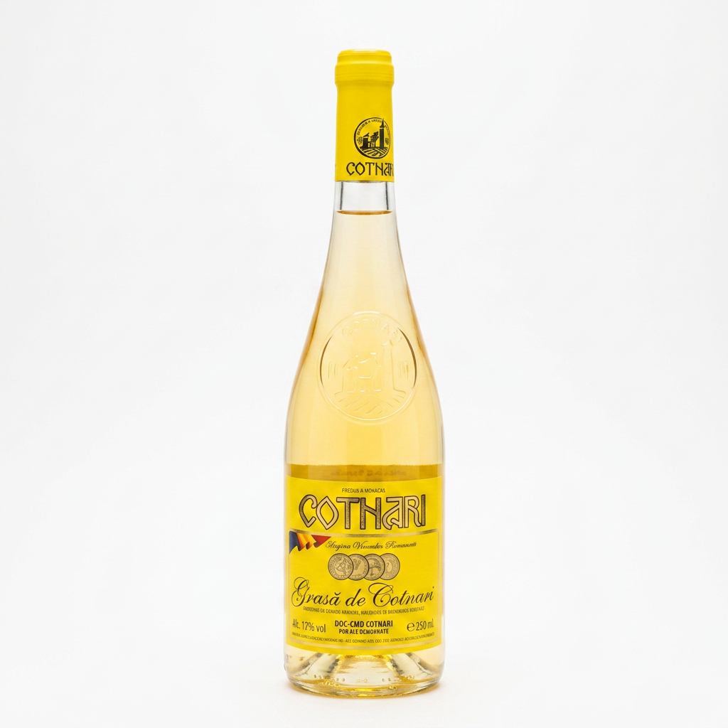 Vino Cotnari "Busuioaca", "Feteasca Alba", "Grasa de Cotnari", "Grasa de Cotnari Demi-Sec" 750 ml, Alc.12%vol.
