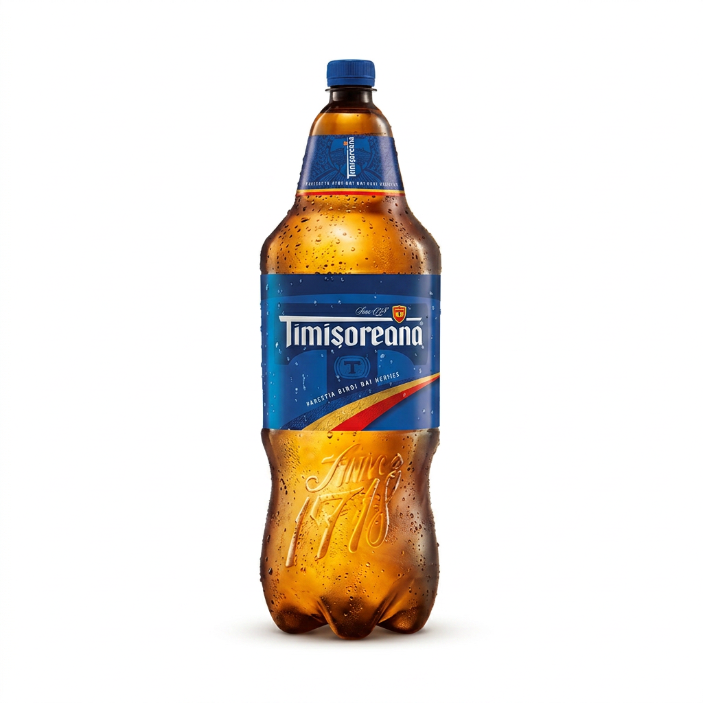 Birra chiara "Timisoreana", Alc. 5%vol. (PET 2,5lt)