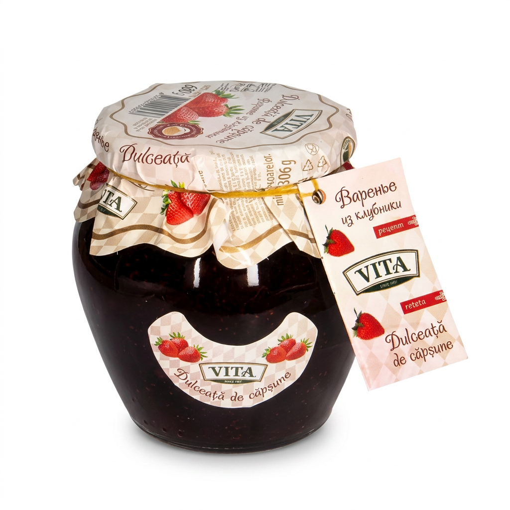 Confettura extra - lampone/Noci/Ribes nero/Fragola 680 g VITA