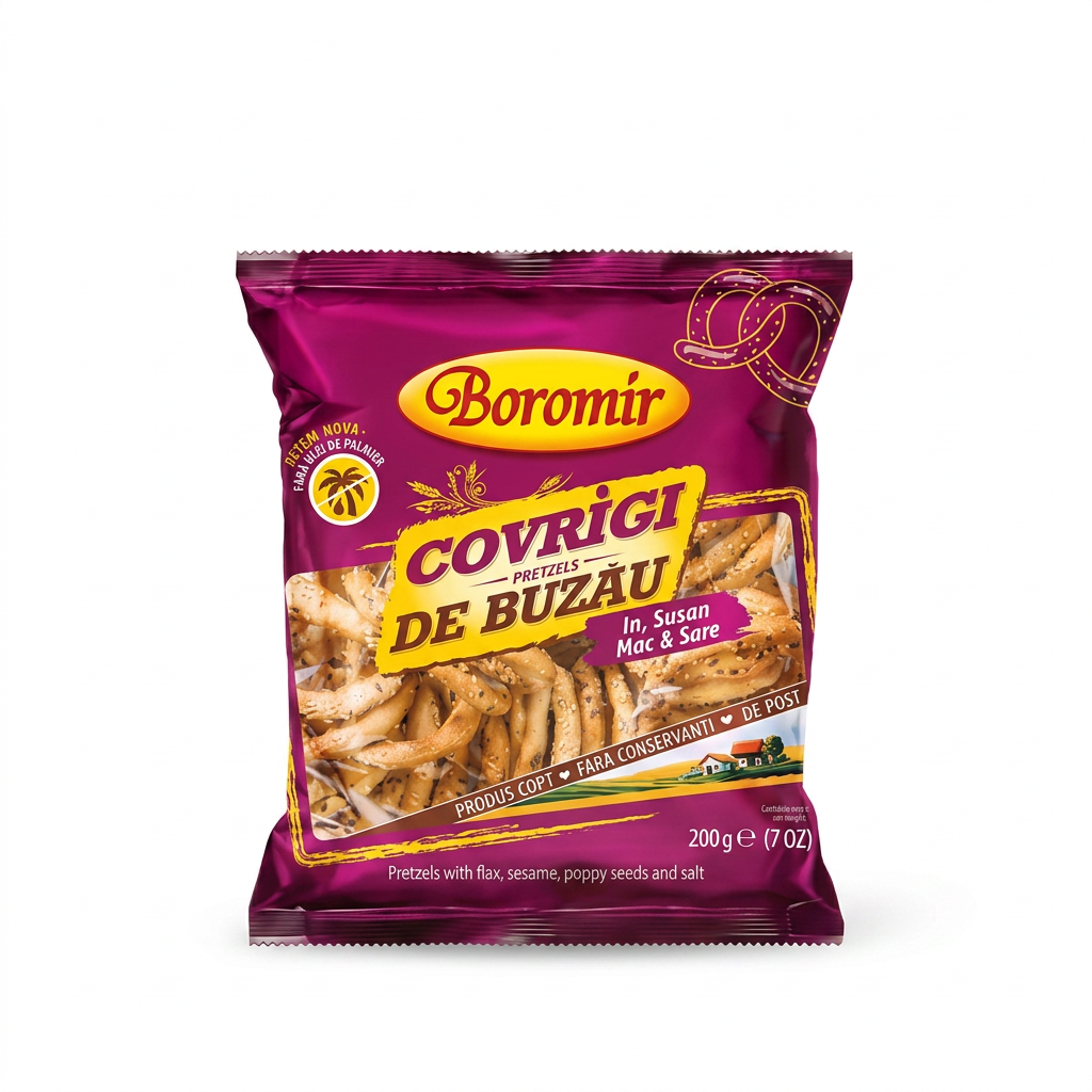 Covrigi Boromir Susan mac & sare/Sare/Clasic 200 g
