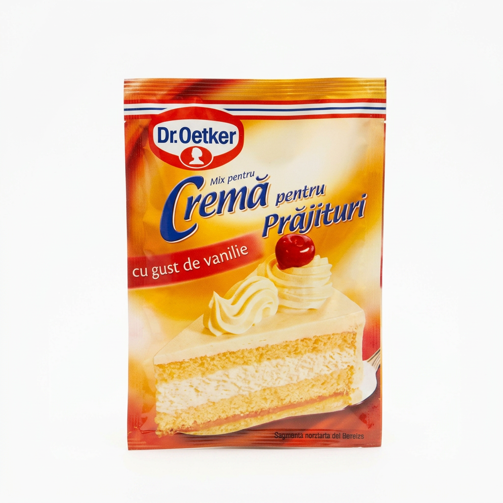 Crema per torte alla vaniglia Crema pentru prajituri cu gust de vanilie