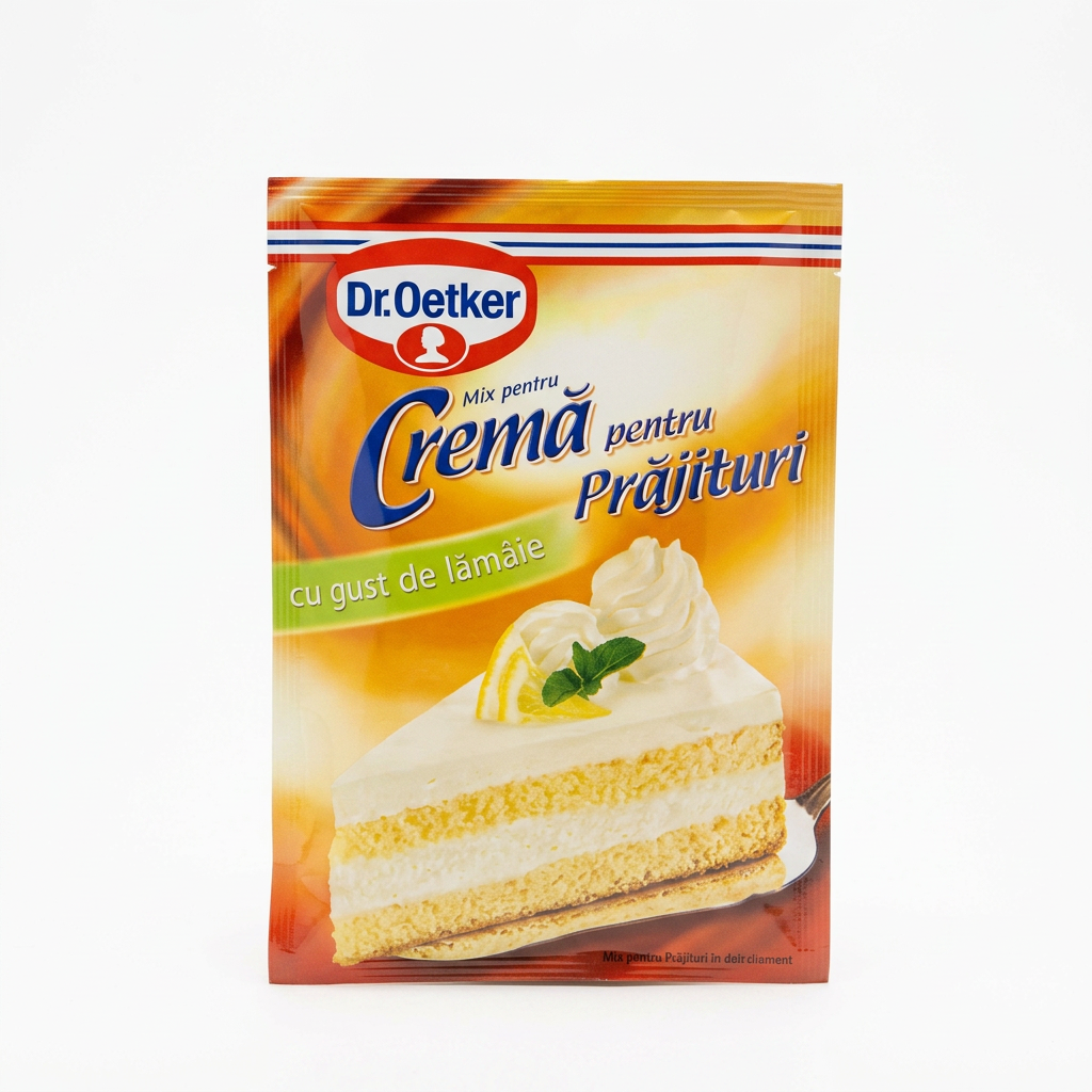 Crema per torte con gusto di limone "Crema pentru prajituri cu gust de lamaie" 50g Dr. Oetker
