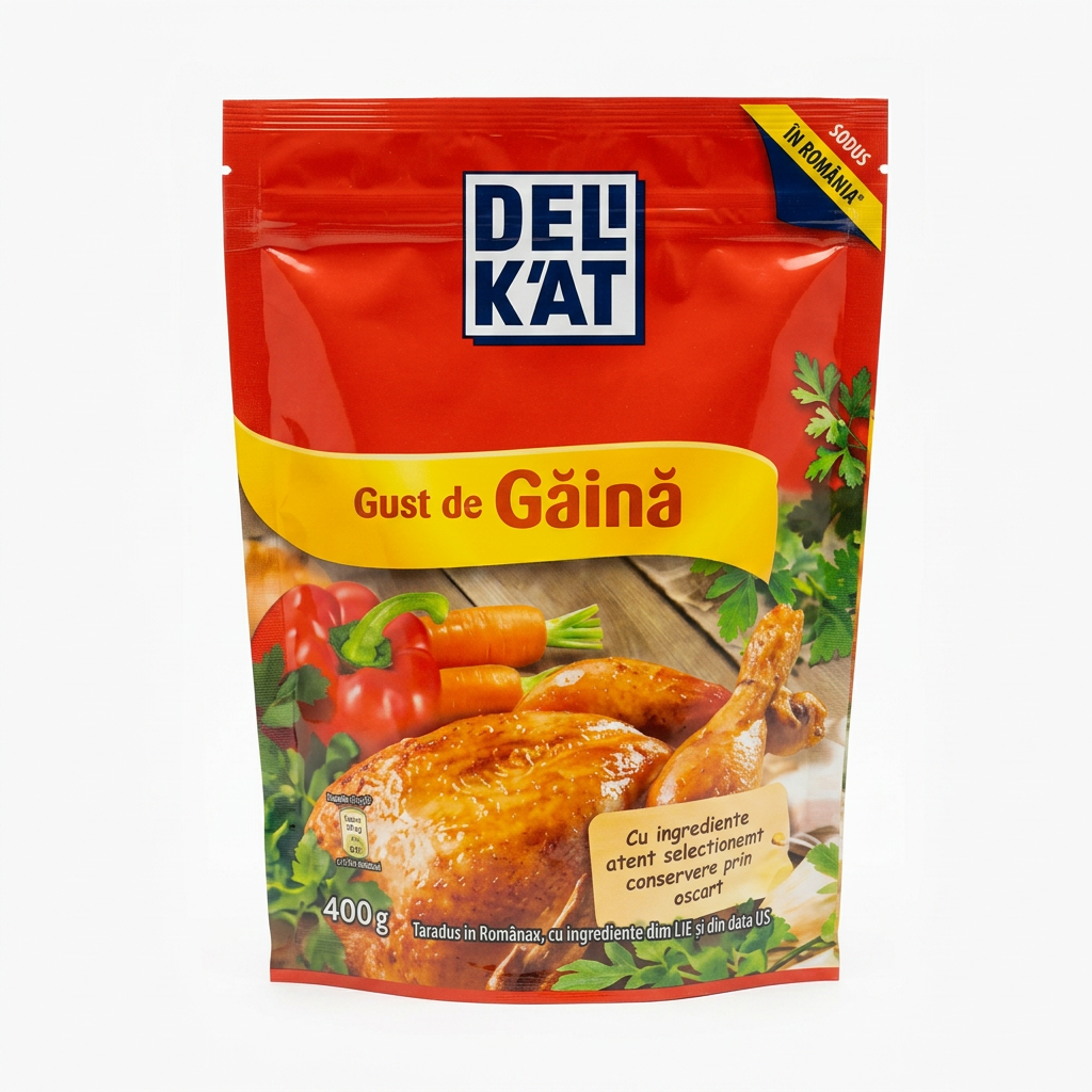 Condimento con gusto di pollo/Verdure "Gust de Gaina/Legume" 200 g DELiKAT