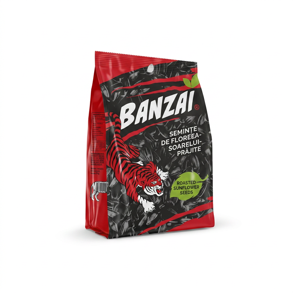 Semi di girasole neri "Banzai", tostati 130 g