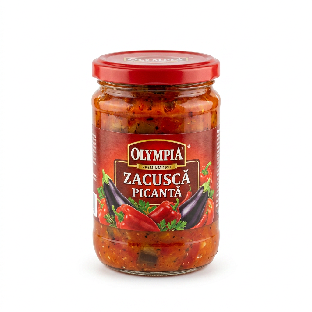 Zacusca picanta de vinete 300 g OLYMPIA