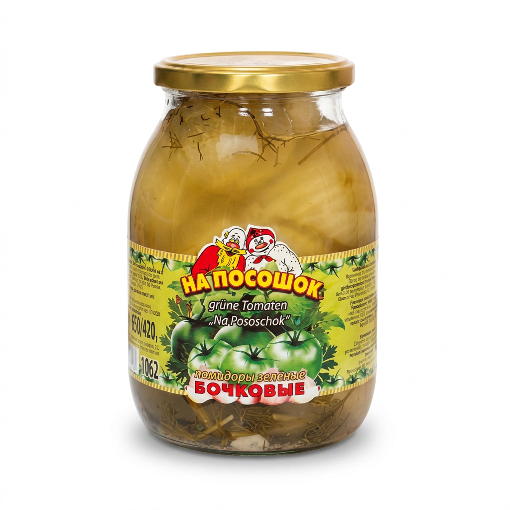 Pomodori verdi sottaceto 900 g NA POSOSCHOK