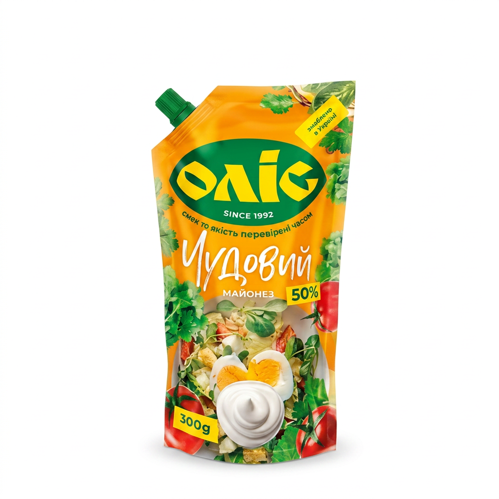 Maionese "Chudoviy", 50% di grassi 300 g OLIS