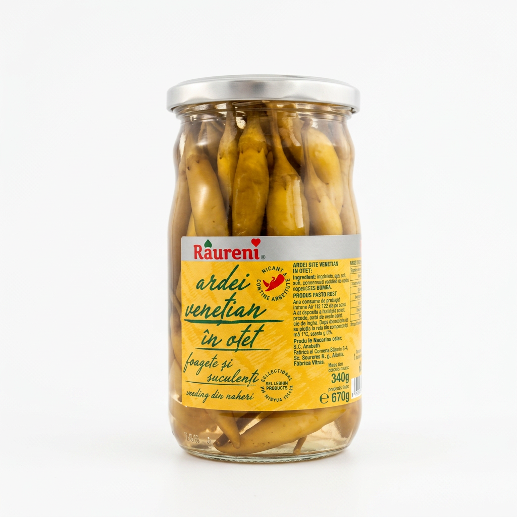 Peperoncino sottaceto "Ardei venetian" 670 g RAURENI