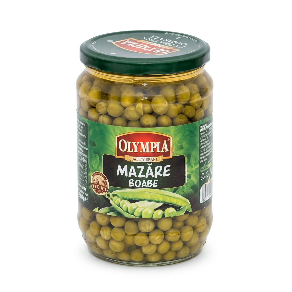 Piselli verdi "Mazare verde" 720 g OLYMPIA