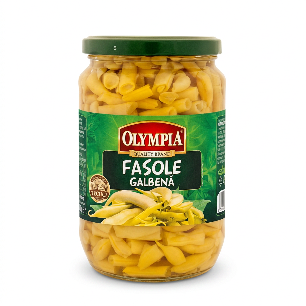 Fagioli gialli marinati "Fasole galbena" 680 g OLYMPIA