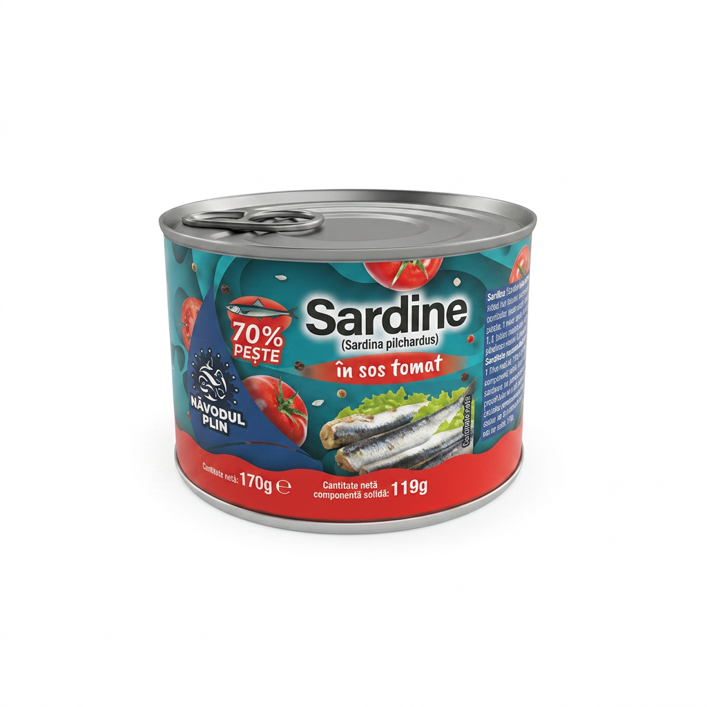 Sardine in salsa di pomodoro "Sardine in sos tomat" NAVODUL PLIN 170g