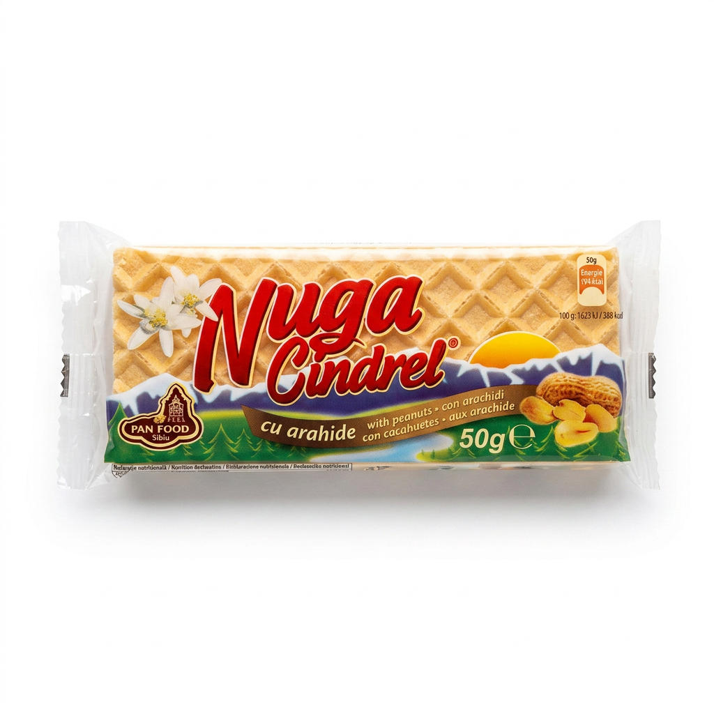 Torrone Cindrel con arachidi “Nuga Cindrel” 50g PAN FOOD