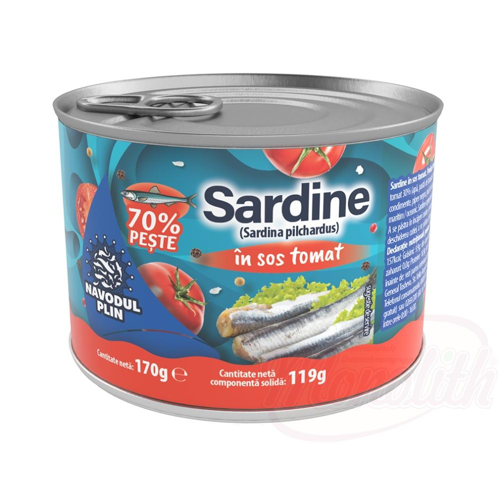 Sardine in salsa di pomodoro "Sardine in sos tomat" NAVODUL PLIN 170g