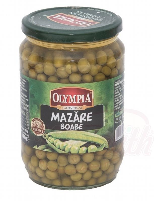 Piselli verdi "Mazare verde" 720 g OLYMPIA