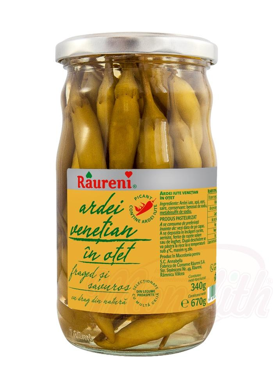 Peperoncino sottaceto "Ardei venetian" 670 g RAURENI