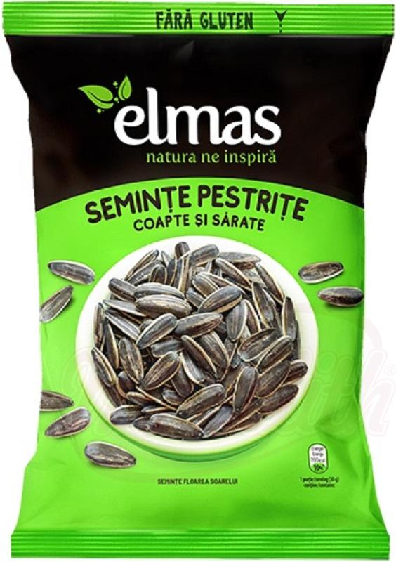 Semi di girasole striati, tostati, salati "Seminte pestrite floarea soarelui coapte si sarate" 200 g ELMAS