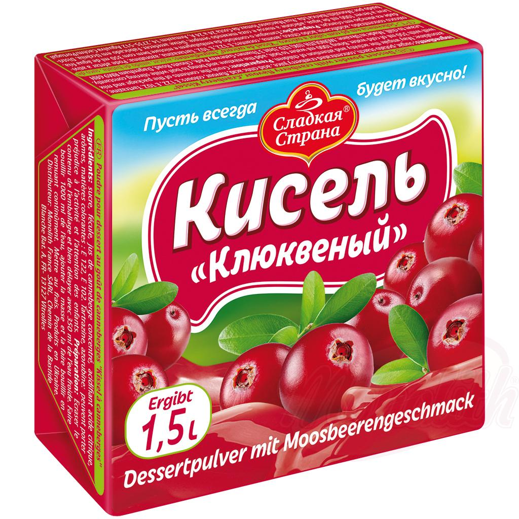 Gelatina in polvere con gusto di lampone/mirtillo di palude "Kisel"