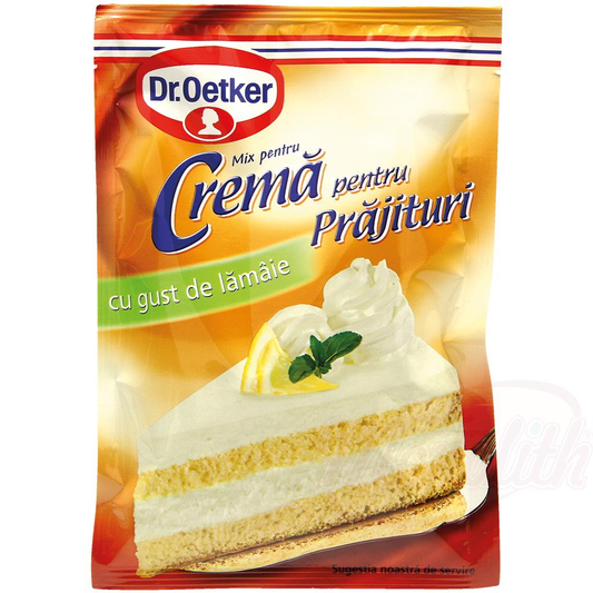 Crema de prajitura cu aroma de lamaie "Crema pentru prajituri cu gust de lamaie" 50g Dr. Oetker