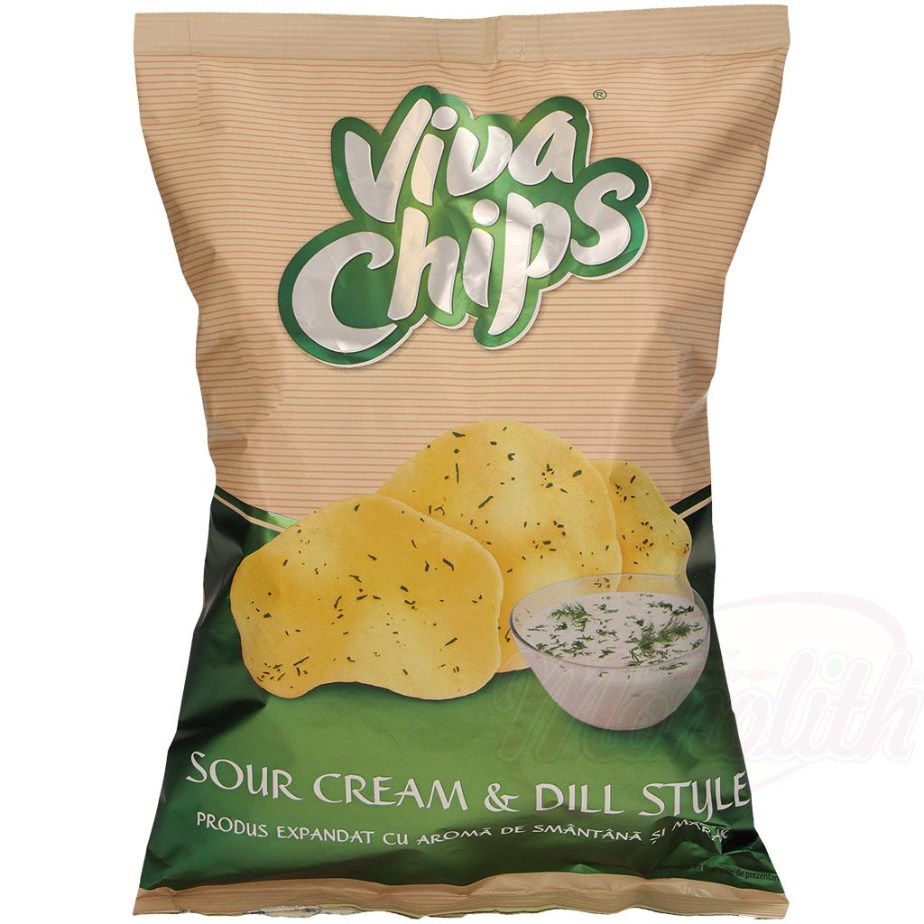 Viva Chips al gusto di pollo/aneto/paprika/sale 100 g