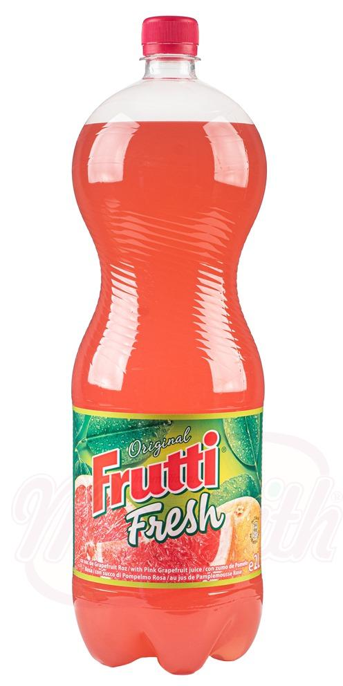 Bevanda analcolica gassata con gusto di Limone e fiori di sambuco/Uva rossa/Tutti frutti/Pompelmo/Pesca/Arancia "Frutti Fresh" 1,5lt