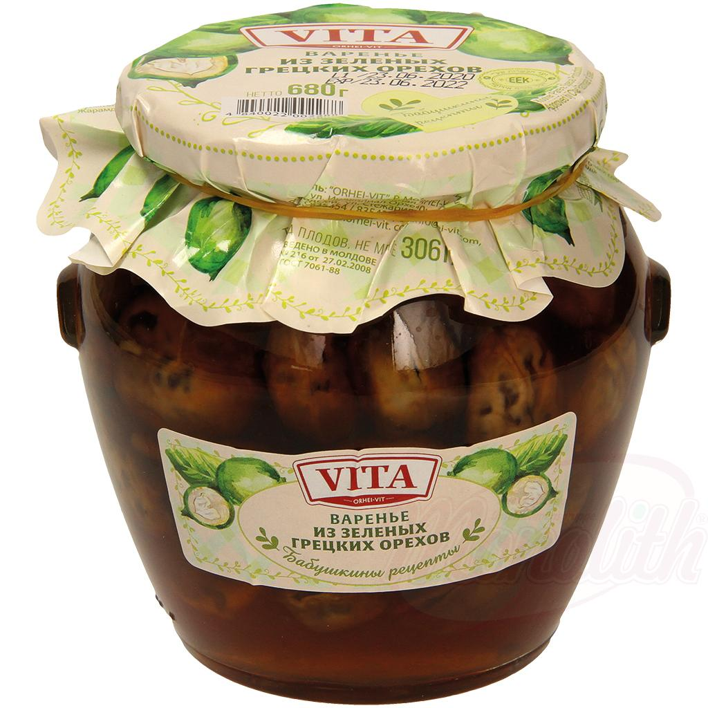 Dulceață extra - zmeură/nuci/coacăze negre/căpșuni 680 g VITA