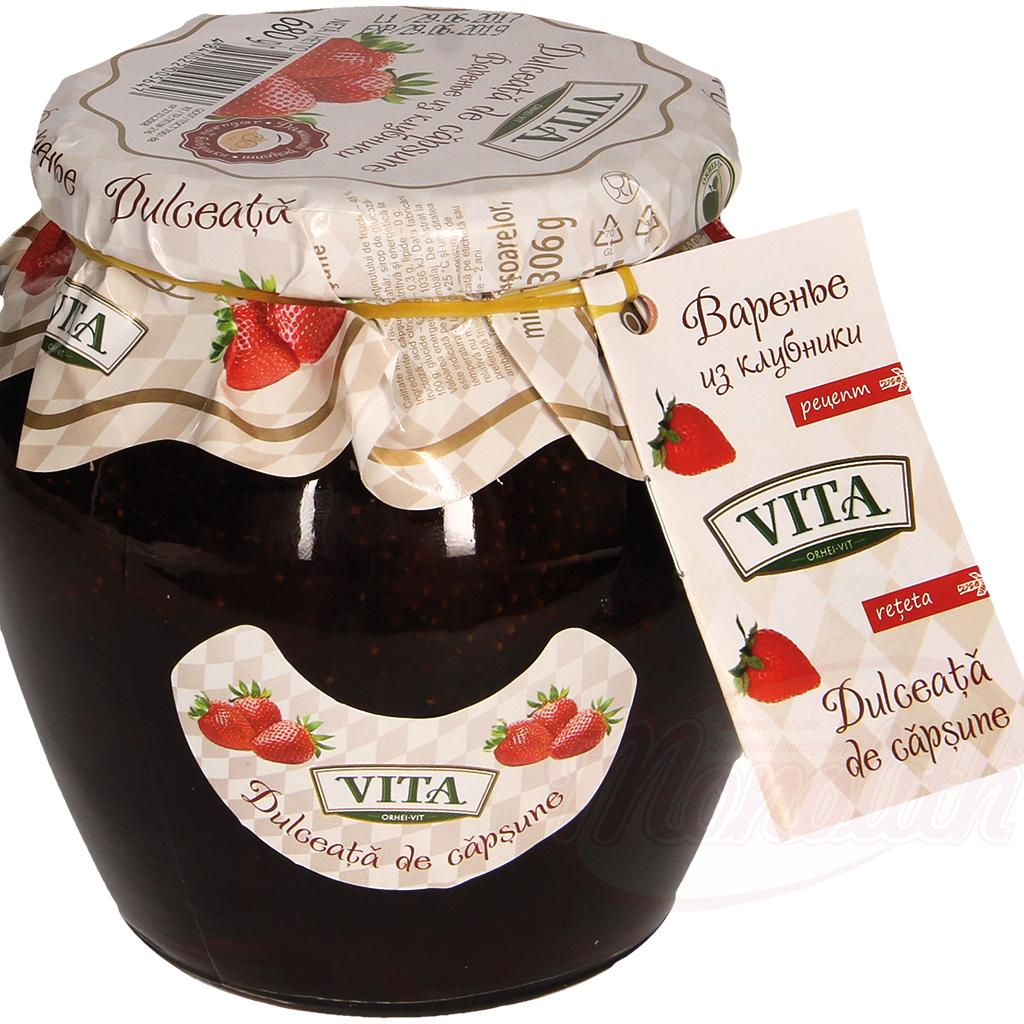 Dulceață extra - zmeură/nuci/coacăze negre/căpșuni 680 g VITA