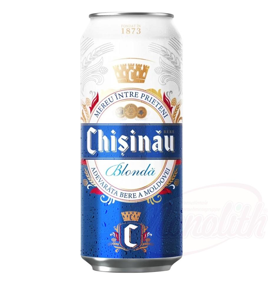 Birra chiara "Chisinau blonda" 4,5% vol. (Lattina 500 ml)