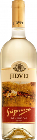 Vino bianco s/secco "DRY MUSCAT Grigorescu" JIDVEI 750 ml Alc. 12% vol.