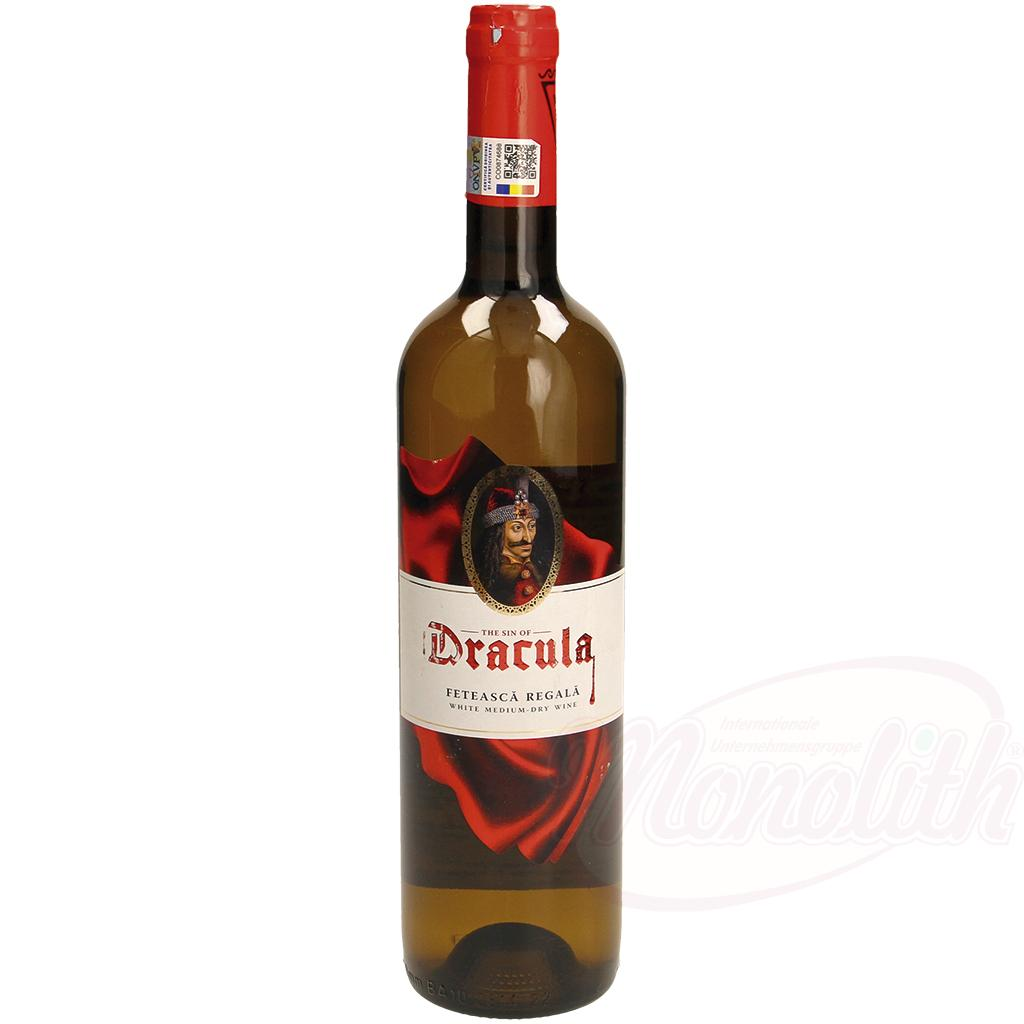 Vino bianco s/secco "Dracula-Feteasca Regala", 750ml 12% vol.